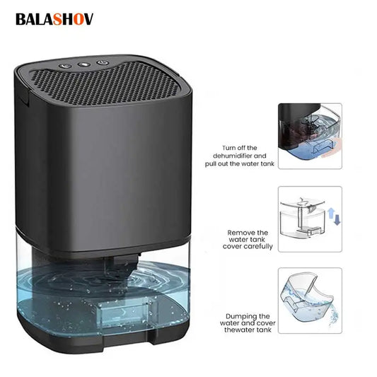 Portable Mute Moisture Air Dehumidifier